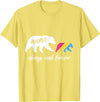Cute Pansexual and Bisexual Mama Gift Tee Cute Pansexual Mama Bear T-Shirt - Lemon Yellow