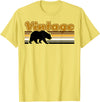 Equal Rights Gay Bear Sânpebe Designs Vintage Gay Bear T-Shirt - Lemon Yellow