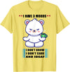 Funny Bear I Have 3 Moods Tee Shirt Bear I Have 3 Moods Idon't Know I Don't Care And Idgaf T-Shirt - Lemon Yellow