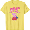 Peppa Pig 100th Day Of School Celebration Confetti T-Shirt - Lemon Yellow