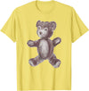 Teddy Teddy Teddy Bears cute scruffy vintage stuffed teddy casual bear T-Shirt - Lemon Yellow