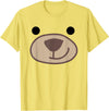 Halloween Brown Bear Animal Outfit Costume Halloween Cute Grizzly Bear Animal Costume T-Shirt - Lemon Yellow