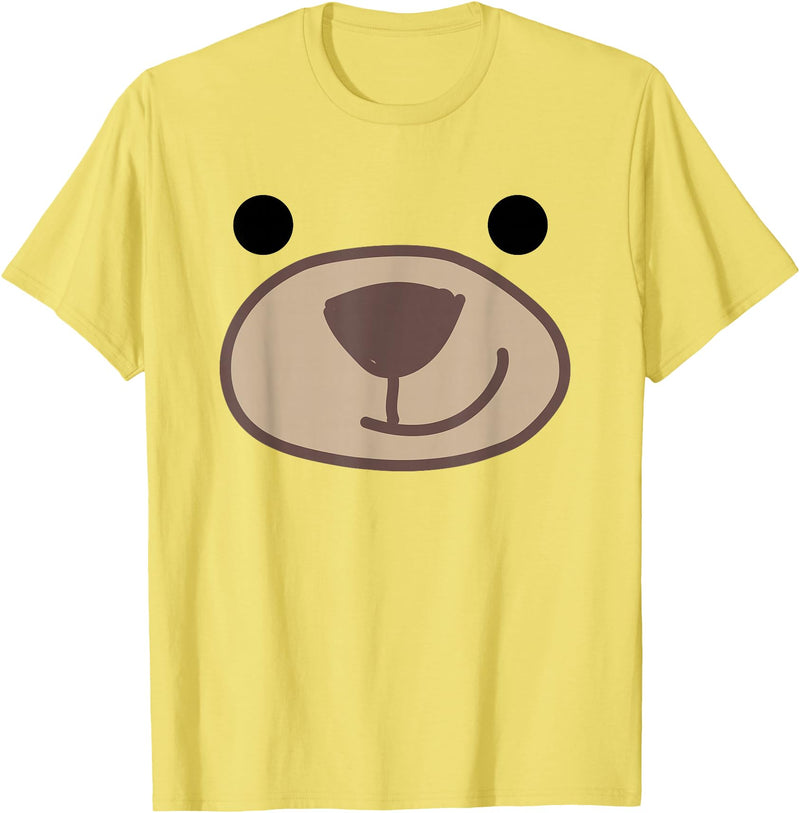 Halloween Brown Bear Animal Outfit Costume Halloween Cute Grizzly Bear Animal Costume T-Shirt - Lemon Yellow