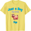 Boys Pig Shirts & Gifts for Kids Pig Shirt for Boys | Children's Pig T-Shirt - Lemon Yellow