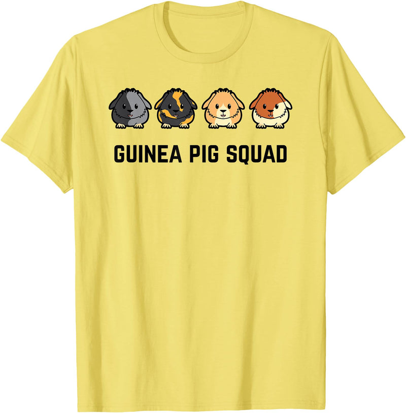 Funny Sarcastic Ironic Quotes & Sayings Cute Cavy Guinea Pig Rodent Team Squad T-Shirt - Lemon Yellow
