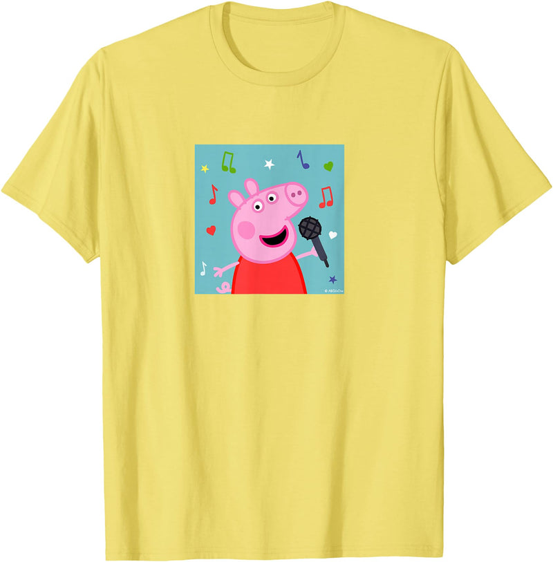 Peppa Pig - Music Album T-Shirt - Lemon Yellow