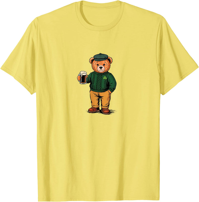 St Patricks Day Bear t -shir t St Patricks Day Bear T-Shirt - Lemon Yellow