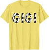 Cow Pattern Print Family Matching Birthday Shirts Cow Gigi Birthday Family Matching Mothers Day Boy Girl Farm T-Shirt -