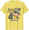 Holy Cow I'm 4 Birthday Boy Tee Gifts Cute 4th Cow Farm Animals Bday Holy Cow I'm 4 Birthday Boy T-Shirt - Lemon Yellow