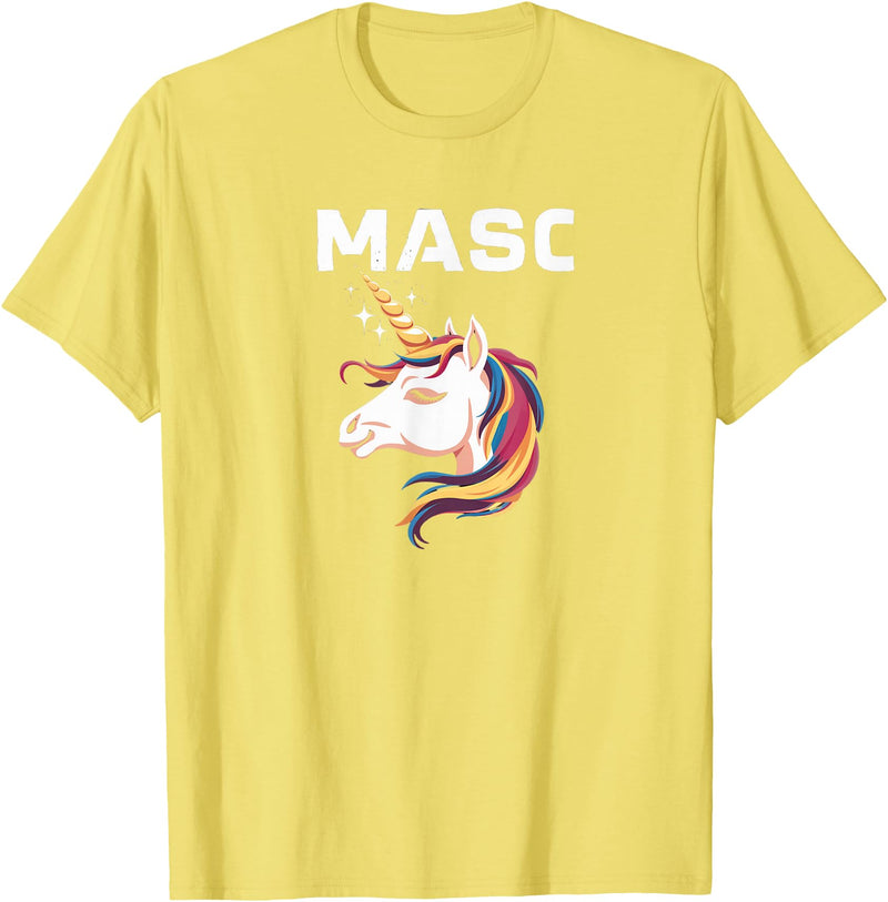 Mens Bear Gay Masc Man LGBTQ Bear Cub Masculine Mens Gay Unicorn Gay Masc Man Bear Cub Masculine Gay Pride T-Shirt - Lemon Yellow