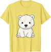 Polar Bears Shirts Cute Kawaii Polar Bears Lovers Gifts, White Bears T-Shirt - Lemon Yellow