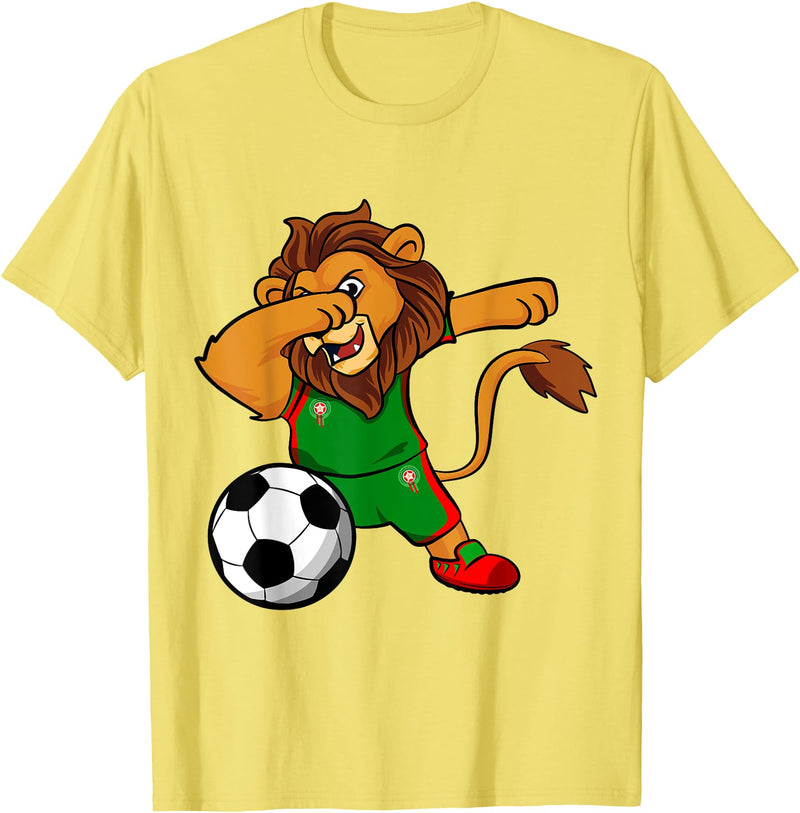 Lovers Maroc Berber culture Morocco Royal Lion for moroccan football lovers T-Shirt - Lemon Yellow