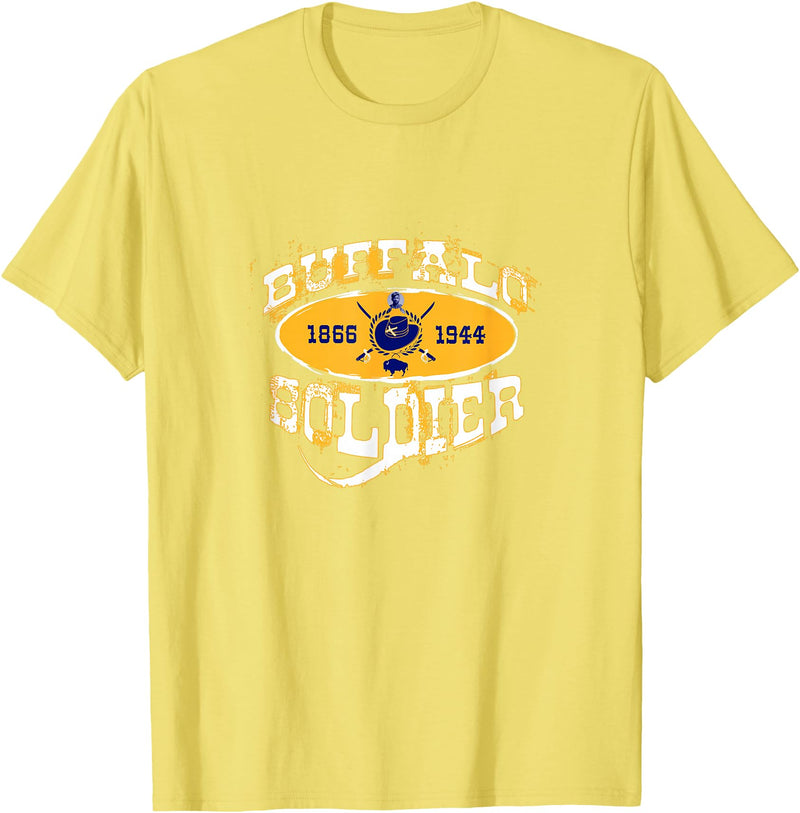 Historically Tee Buffalo Soldier T-Shirt - Lemon Yellow
