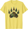 Camo Lover Camo Bear Claw Camouflage for Men Women T-Shirt - Lemon Yellow