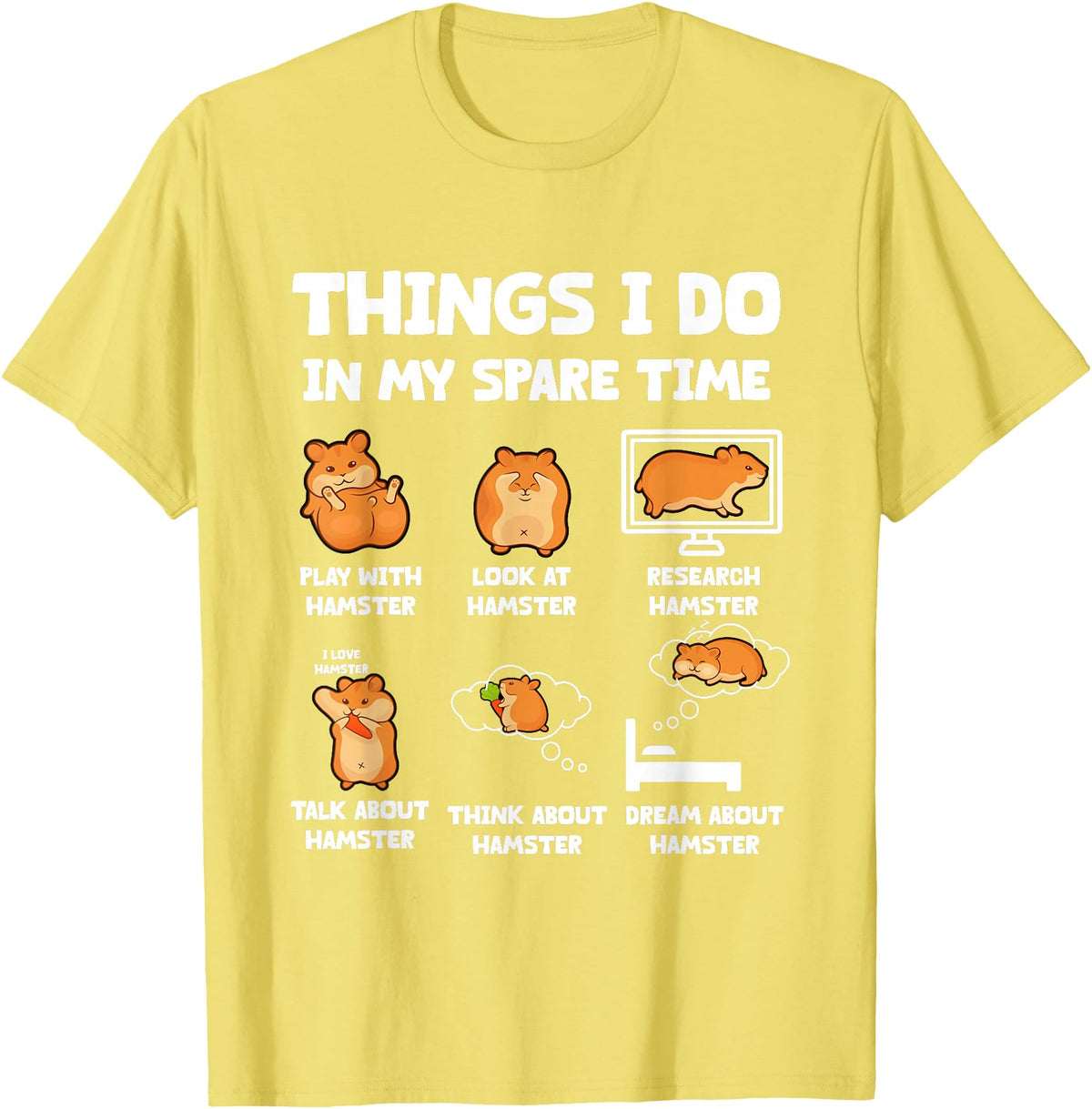 Pet Lovers T-Shirt - Lemon Yellow