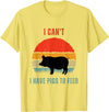 Funny Farming Tees For Pig Farmers Funny Pig Farmer Humor I Can't I Have Pigs to Feed T-Shirt - Lemon Yellow