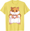 Hamster Lovers Girls Ladies T-Shirt - Lemon Yellow