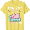 Family Matching Pajamas Men Women Boys Girls Kids Cute PJ Teen Boys PJs Girls PJs Funny This is My Pig Pajama T-Shirt - Lemon Yellow