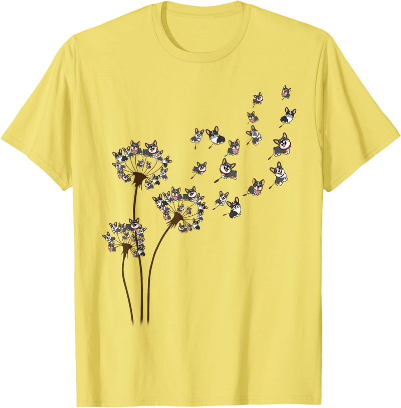 Corgi T-Shirt - Lemon Yellow