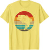 Fishing Accessories & Clothing Gifts Women Men Fish Retro Style Vintage T-Shirt - Lemon Yellow
