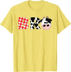 Funny Cow Mom And Dad Birthday Family Tees Brother of The Birthday for Boy Cow Farm Birthday Cow Bro T-Shirt - Lemon Yellow
