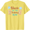Family Birthday Bear Gifts Uncle of Birthday Boy Bear 1st Birthday Party Boy T-Shirt - Lemon Yellow