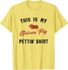 Wheek Guinea Pig Gift Apparel My Guinea Pig Pettiing Shirt Funny Pet Gift Shirt T-Shirt - Lemon Yellow