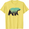 Grizzly Bear - Outdoor Apparel Bear Forest Nature Grizzly Hiking Outdoor Hunting Gift T-Shirt - Lemon Yellow