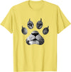 Lion Paw T-Shirts Lion Gifts Animal Paw Shirts Lion Paw Shirt Lion Lover Shirts Animal Shirts Lion Gift T-Shirt - Lemon Yellow