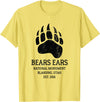 National Park Gifts Bears Ears National Monument Blanding Utah T-Shirt - Lemon Yellow