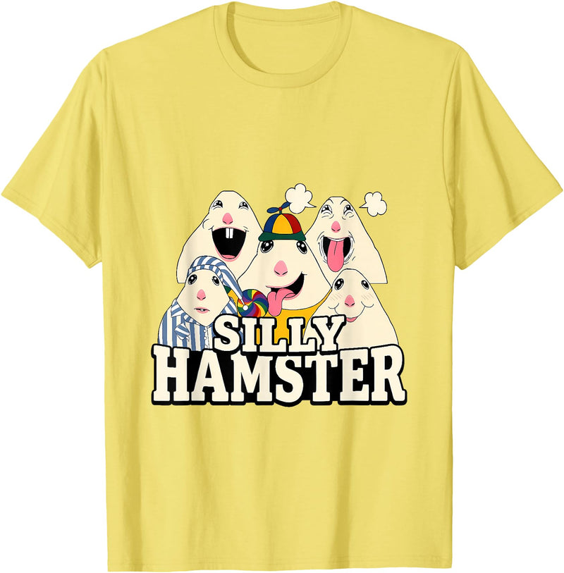 Funny Joke Silly Hamster Brain Rot Meme T-Shirt - Lemon Yellow