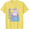 Kawaii Gamer Bunny - Rabbit Pastel Cute T-Shirt in Lemon Yellow