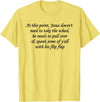 At This Point Shirt At This Point Jesus Doesn't Need To Take The Wheel T-Shirt - Lemon Yellow