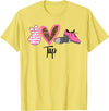 Peace Love Tap Tap Dance Shoes Pink T-Shirt - Lemon Yellow