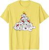 Funny Animals For The Holidays Polar Bear Christmas Tree Funny Animal Christmas Polar Bears T-Shirt - Lemon Yellow