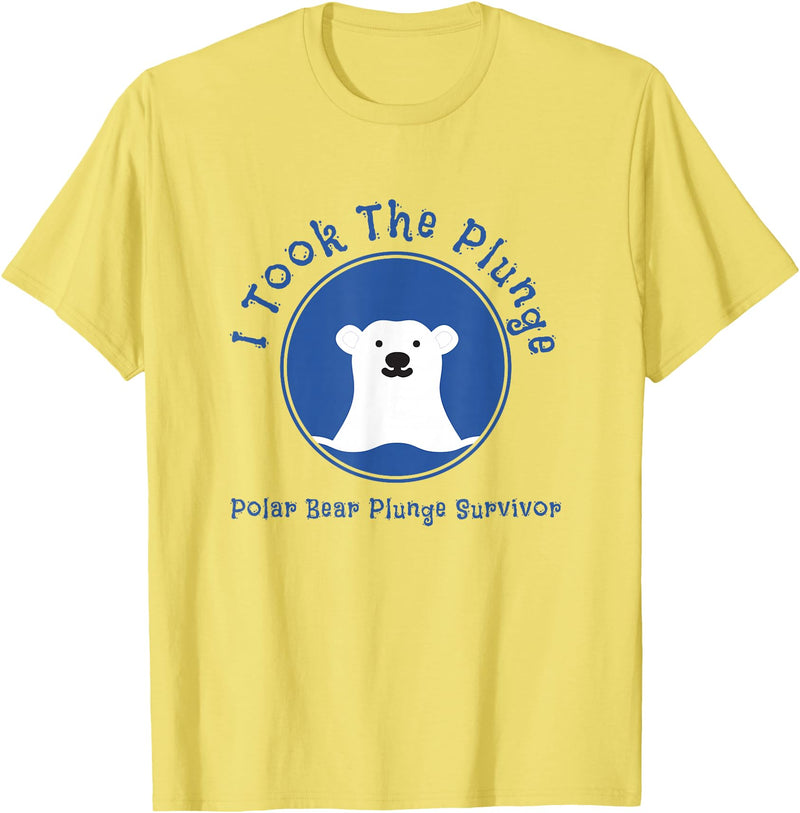 Polar Bear Plunge Polar Plunge Polar Bear I Took The Plunge T-Shirt - Lemon Yellow