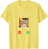 Hamster Calls Funny Phone for Hamster Owners, Animal Lovers T-Shirt - Lemon Yellow