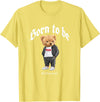 Bahaa's Tee Born To Be Different, Cool Teddy Bear Quotes Graphic Designs T-Shirt - Lemon Yellow