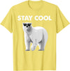 Polar Bear Gift Polar Bear Accessories & Stuff Cool Polar Bear Design for Men Women Kids Polar Bear Lover T-Shirt - Lemon Yellow