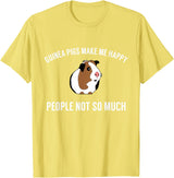 Guinea Pig Accessories & Gifts Funny Guinea Pig Tshirt Gift | Guinea Pig Tee T-Shirt - Lemon Yellow