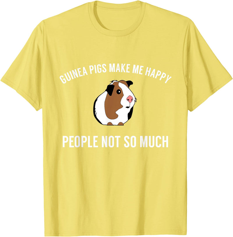 Guinea Pig Accessories & Gifts Funny Guinea Pig Tshirt Gift | Guinea Pig Tee T-Shirt - Lemon Yellow
