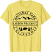 Lassen Volcanic National Park California USA Retro Lassen Volcanic National Park T-Shirt - Lemon Yellow