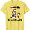 Mom Shirts Mother of Nightmares Graphic T-Shirt - Lemon Yellow