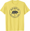 Vintage Acadia National Park Souvenir Shirts Vintage Acadia National Park Maine Bear Mens Womens Souvenir T-Shirt - Lemon Yellow