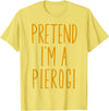 Funny Polish Halloween Costume Pierogi Polska Poland Funny Food Dumpling Halloween Costume T-Shirt - As Pictured