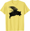 Flying Pig Shirt Pigs Will Fly Gift Idea Flying Pig T-Shirt Pigs Will Fly Gift T-Shirt - Lemon Yellow