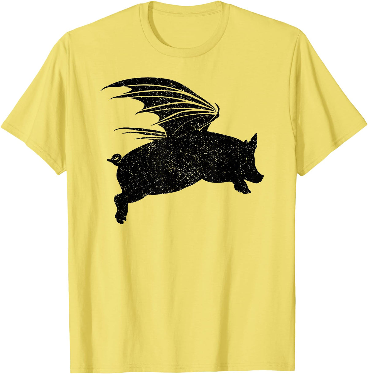 Flying Pig Shirt Pigs Will Fly Gift Idea Flying Pig T-Shirt Pigs Will Fly Gift T-Shirt - Lemon Yellow