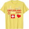Simply Swiss Why I Love Switzerland T-Shirt - Lemon Yellow