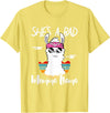 Shes a Bad Momma Llama - Mama Mom - DressedForDuty She's a Bad Momma Llama - Mama Funny - Vintage Mom Gift T-Shirt - Lemon Yellow
