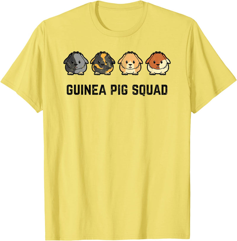 Funny Sarcastic Ironic Quotes & Gifts Cute and Cavy Guinea Pig Rodent Pet Team Squad T-Shirt - Lemon Yellow